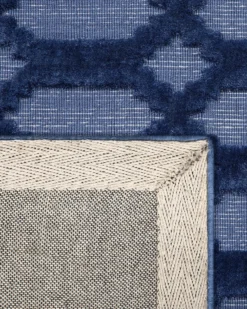 Gulvtæppe CIZRE Navy Blå 160 x 230 cm Viskose