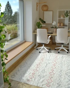 Gulvtæppe DISPUR Beige 160 x 230 cm Bomuld