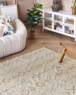 Gulvtæppe DISPUR Beige 160 x 230 cm Bomuld