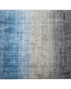 Gulvtæppe ERCIS Blå 200 x 200 cm Viskose