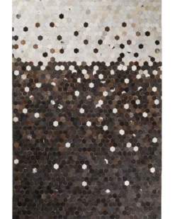 Gulvtæppe EYIM Brun 160 x 230 cm Ægte læder