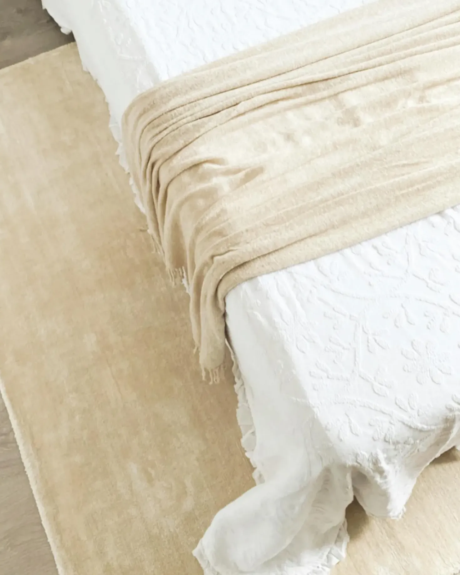 Gulvtæppe GESI II Lys Beige 160 x 230 cm Viskose