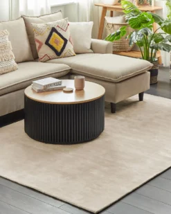 Gulvtæppe GESI II Lys Beige 160 x 230 cm Viskose