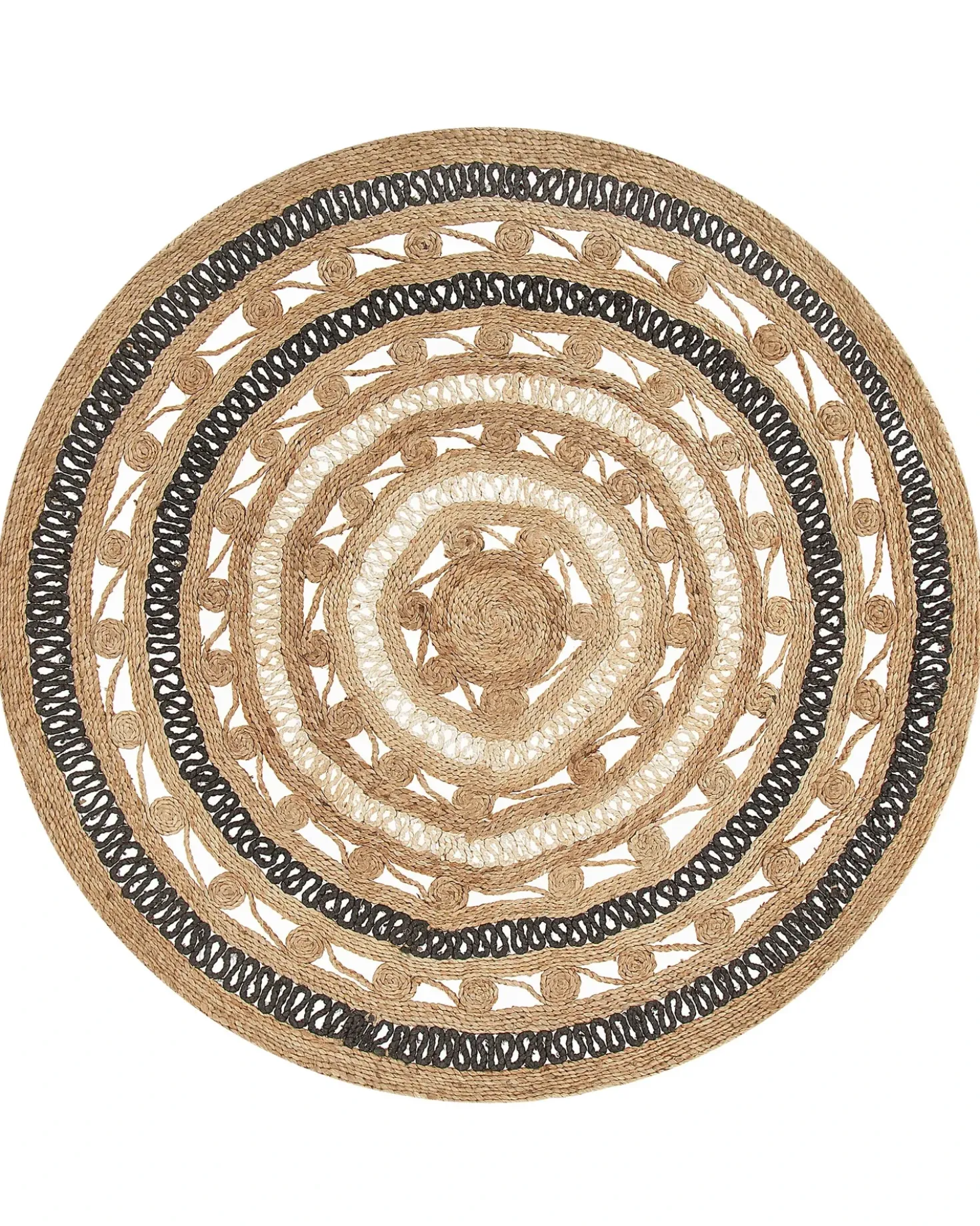 Gulvtæppe GOYNE Beige ø 140 cm Jute