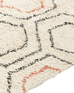 Gulvtæppe HAJIPUR Beige 160 x 230 cm Bomuld