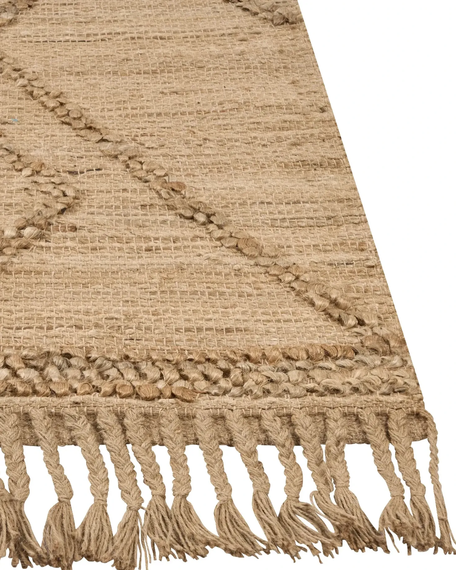 Gulvtæppe HANDERE Beige 200 x 300 cm Jute