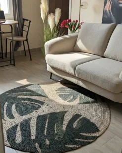 Gulvtæppe INCIK Beige ø 140 cm Jute