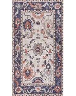 Gulvtæppe KABTA Multifarvet 80 x 150 cm Bomuld