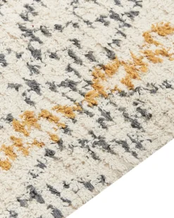 Gulvtæppe KADAPA Beige 160 x 230 cm Bomuld