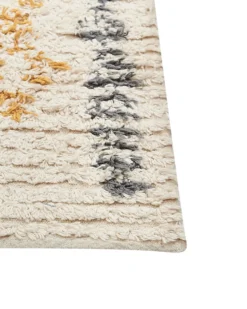 Gulvtæppe KADAPA Beige 160 x 230 cm Bomuld