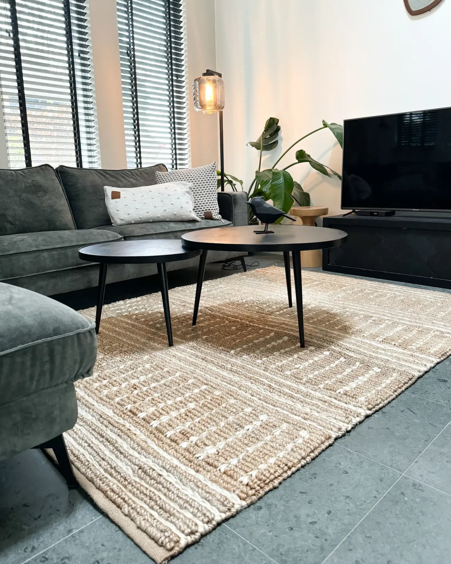 Gulvtæppe KAMBERLI Beige 160 x 230 cm Jute