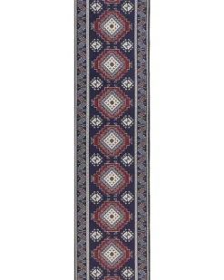 Gulvtæppe KANGAL Mørkeblå 80 x 300 cm