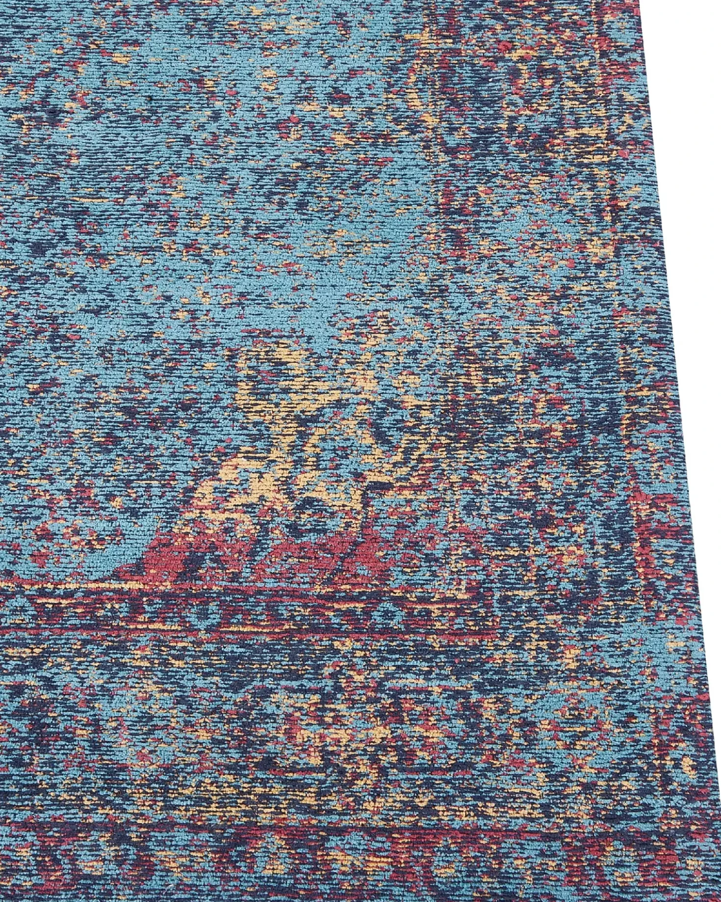 Gulvtæppe KANSU Blå 160 x 230 cm Bomuld