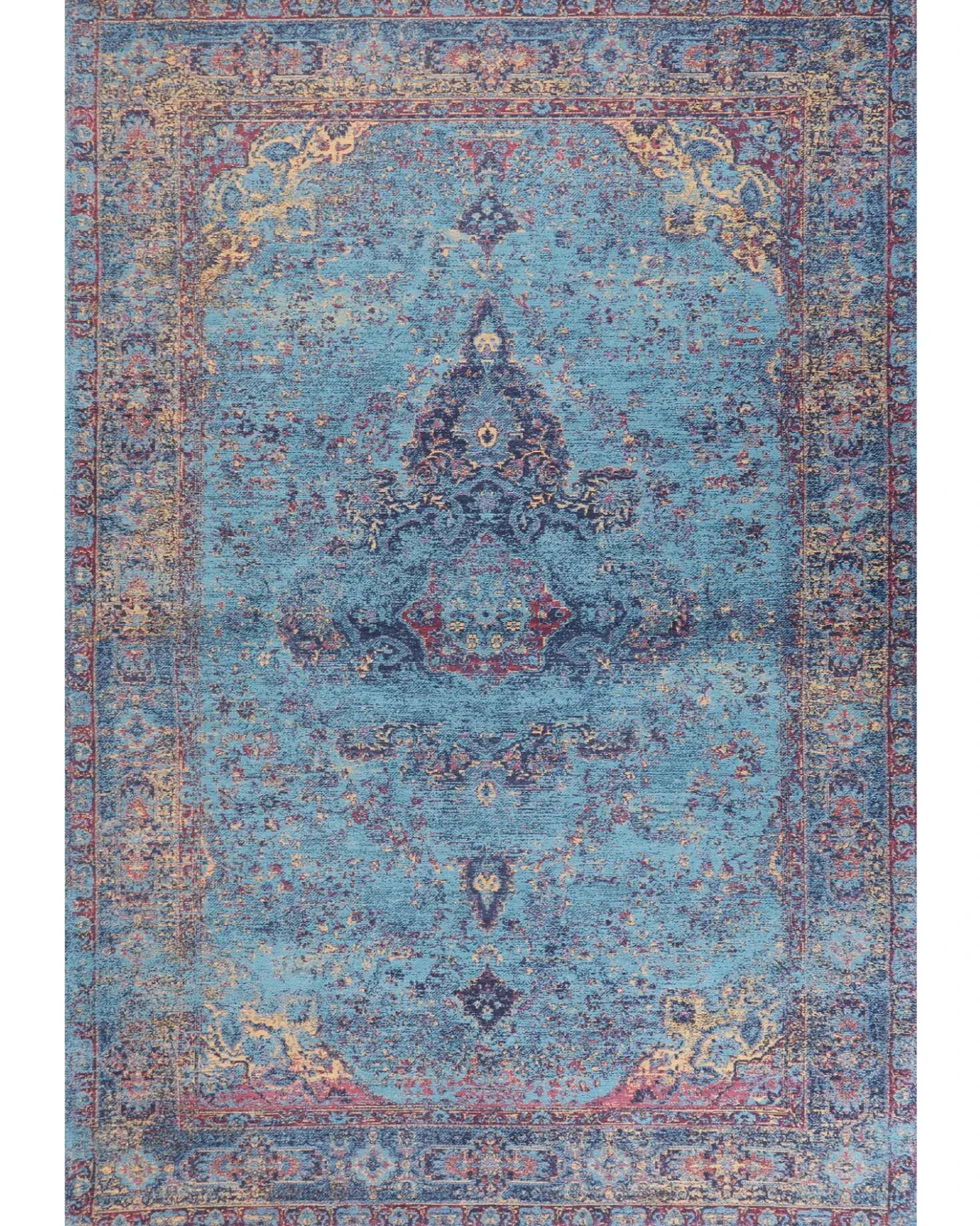 Gulvtæppe KANSU Blå 160 x 230 cm Bomuld