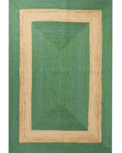 Gulvtæppe KARAKUYU Grøn 200 x 300 cm Jute