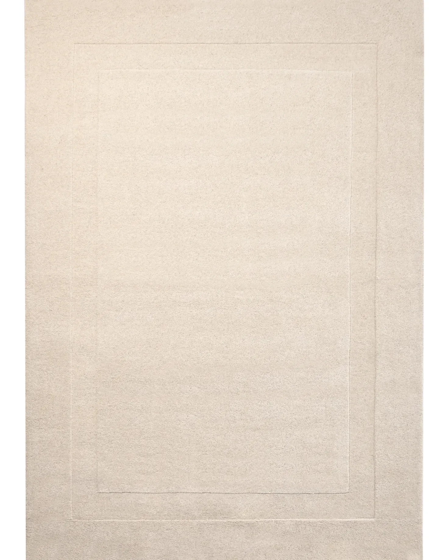 Gulvtæppe KARGIL Cremehvid 160 x 230 cm Uld