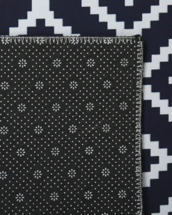 Gulvtæppe KARUNGAL Sort 60 x 200 cm