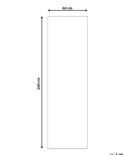 Gulvtæppe KARUNGAL Sort 60 x 200 cm