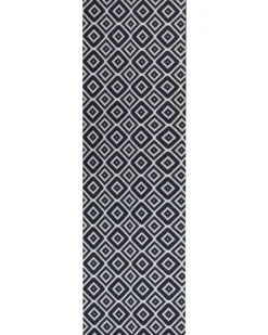 Gulvtæppe KARUNGAL Sort 60 x 200 cm