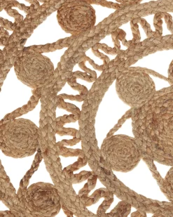 Gulvtæppe KERER Beige ø 140 cm Jute