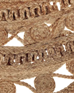 Gulvtæppe KERER Beige ø 140 cm Jute