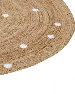 Gulvtæppe KHARRA Beige ø 140 cm Jute