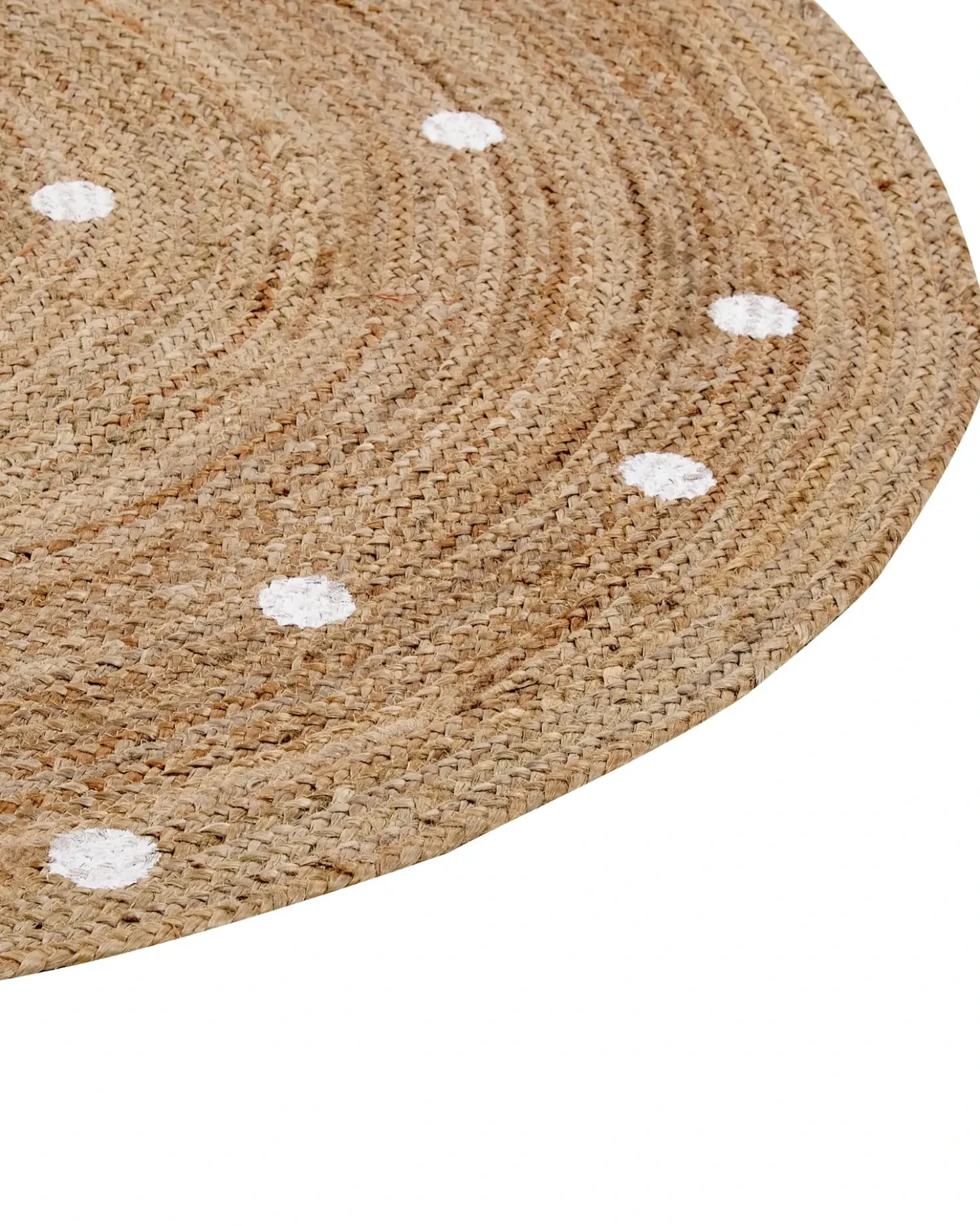 Gulvtæppe KHARRA Beige ø 140 cm Jute