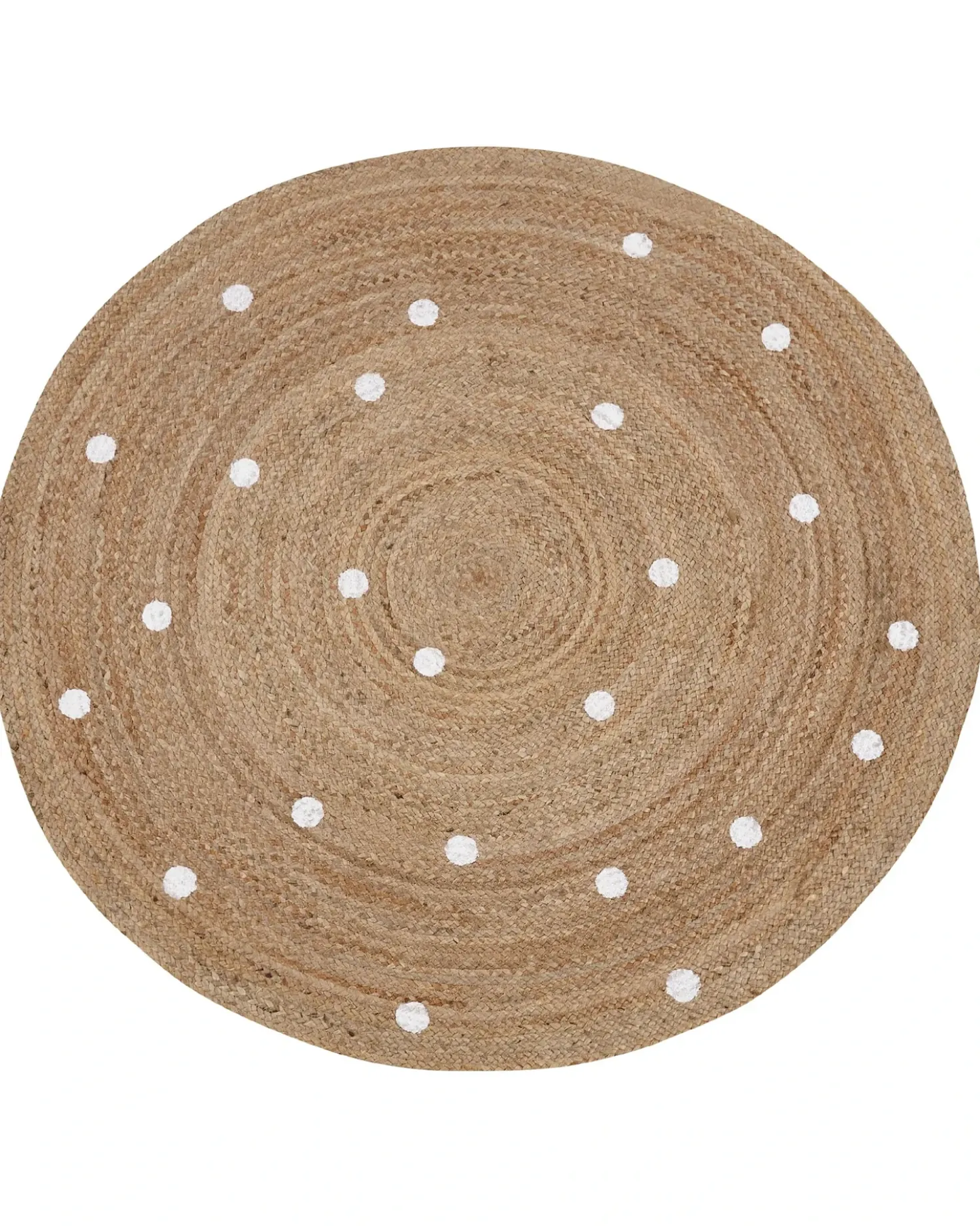 Gulvtæppe KHARRA Beige ø 140 cm Jute