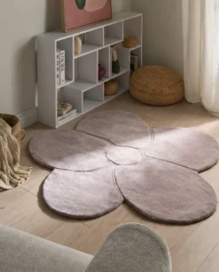 Gulvtæppe KOKKINI Lilla ø 140 cm Uld