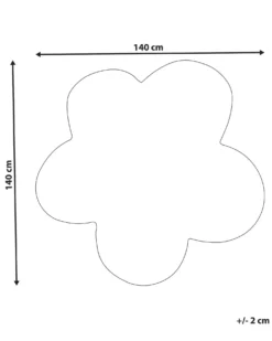 Gulvtæppe KOKKINI Lilla ø 140 cm Uld