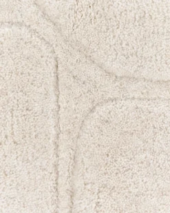 Gulvtæppe KOKKINI Lys Beige ø 140 cm Uld
