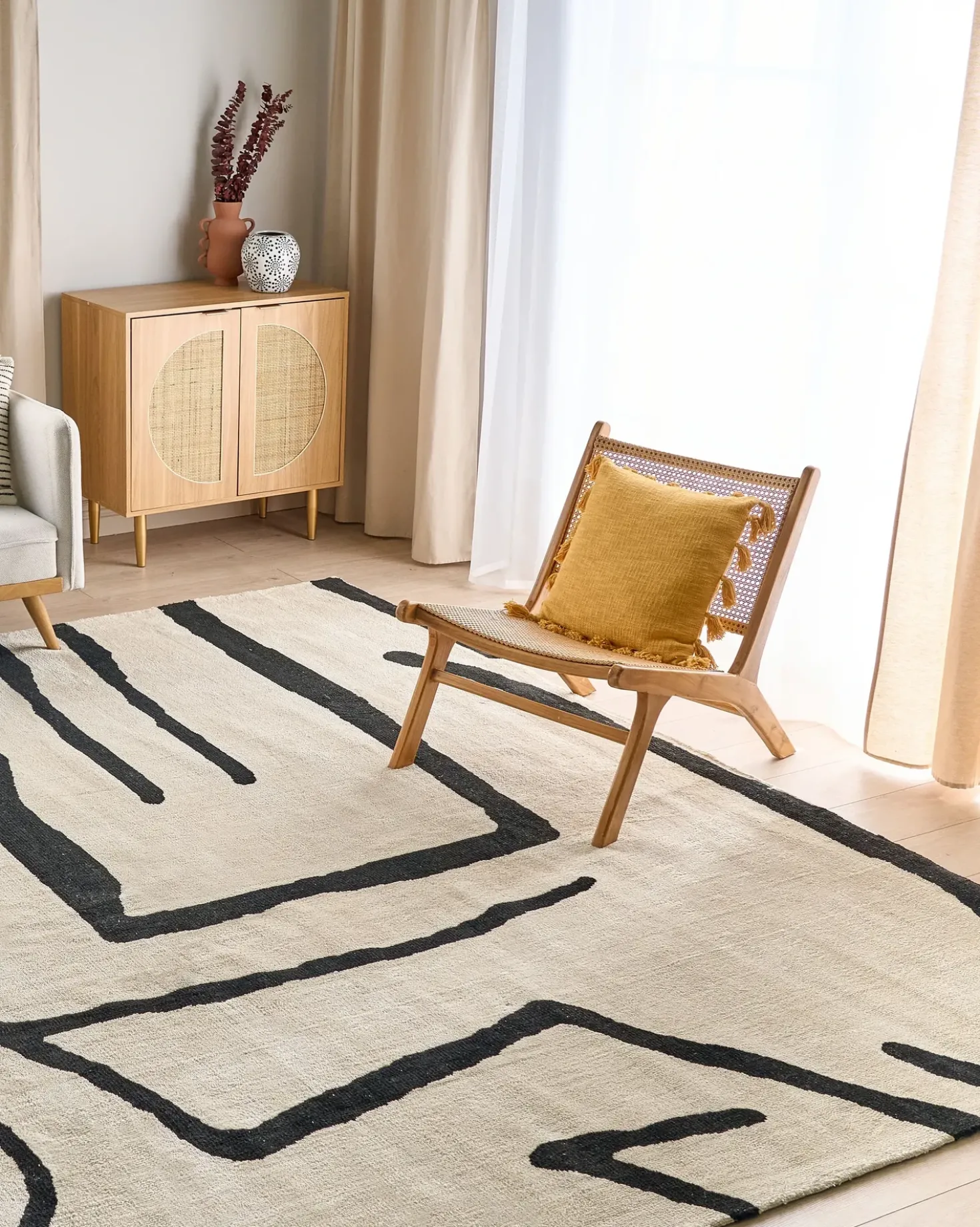 Gulvtæppe KOLPUR Lys Beige 300 x 400 cm