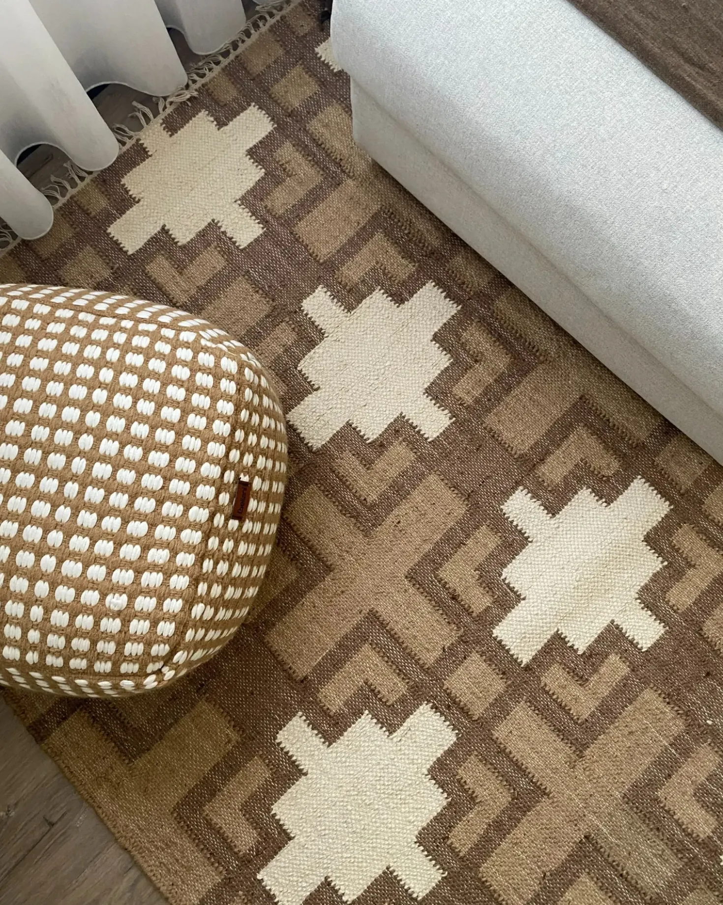 Gulvtæppe KONURTAY Beige 200 x 300 cm Jute