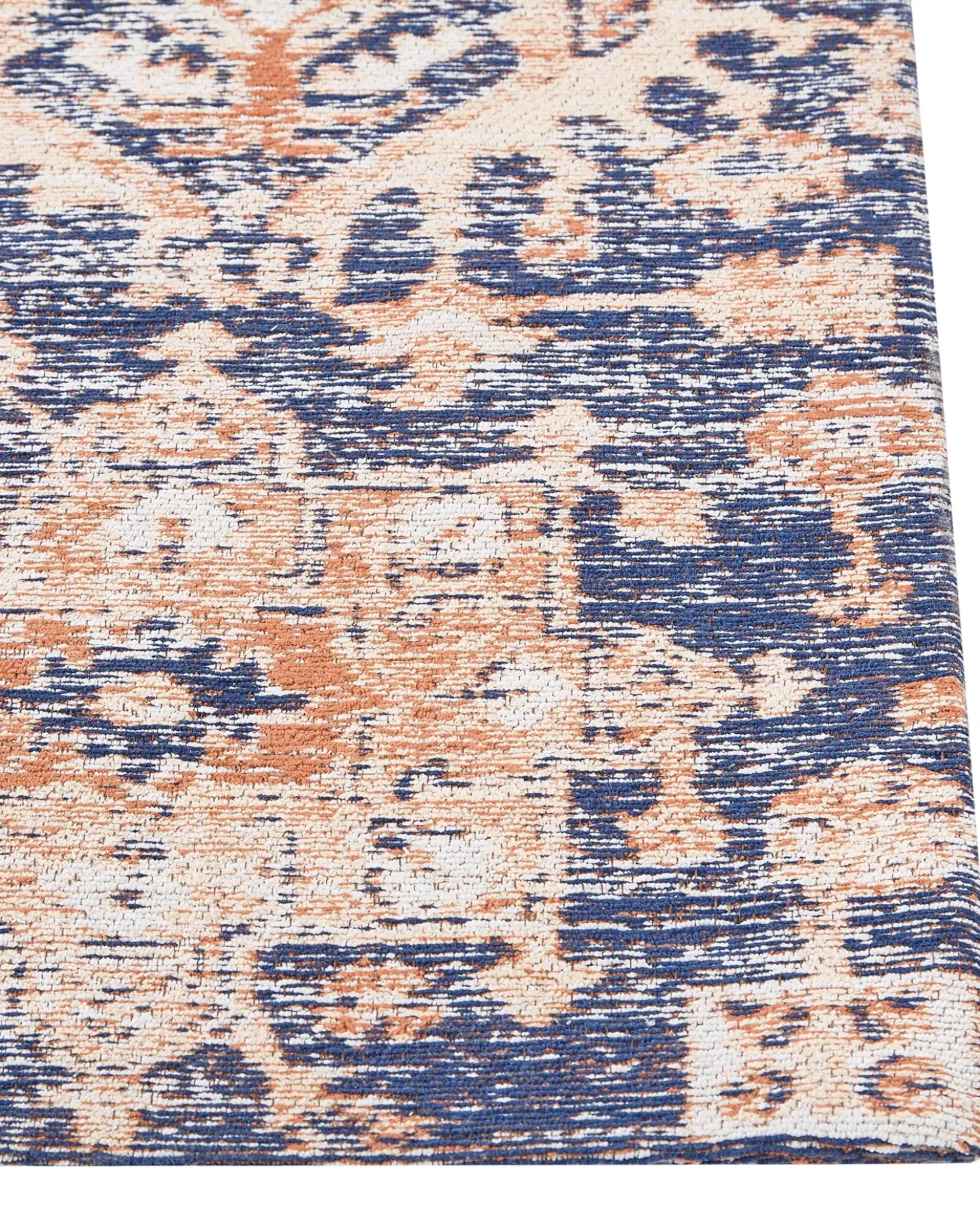 Gulvtæppe KURIN Blå 140 x 200 cm Bomuld