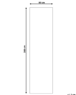 Gulvtæppe KURIN Blå 80 x 300 cm Bomuld