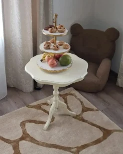 Gulvtæppe MAKOLA Beige 160 x 230 cm Viskose