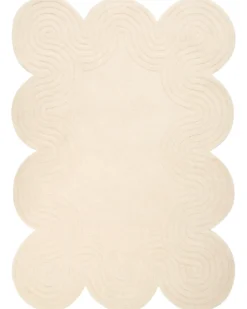 Gulvtæppe MALVAN Beige 160 x 230 cm Uld