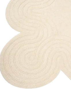 Gulvtæppe MALVAN Beige 160 x 230 cm Uld