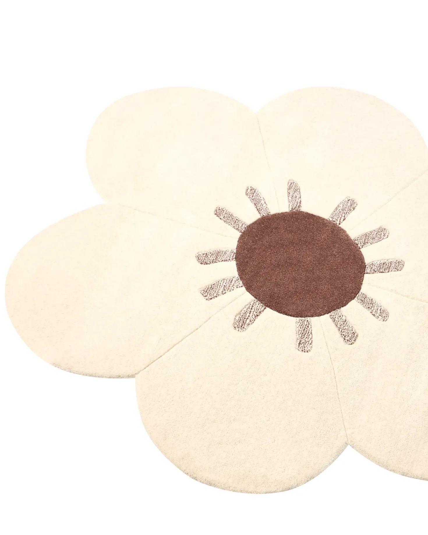 Gulvtæppe MANALI Beige ø 140 cm Uld