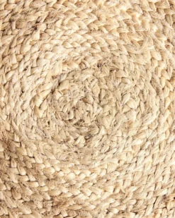 Gulvtæppe MARTS Mørkerød ø 200 cm Jute