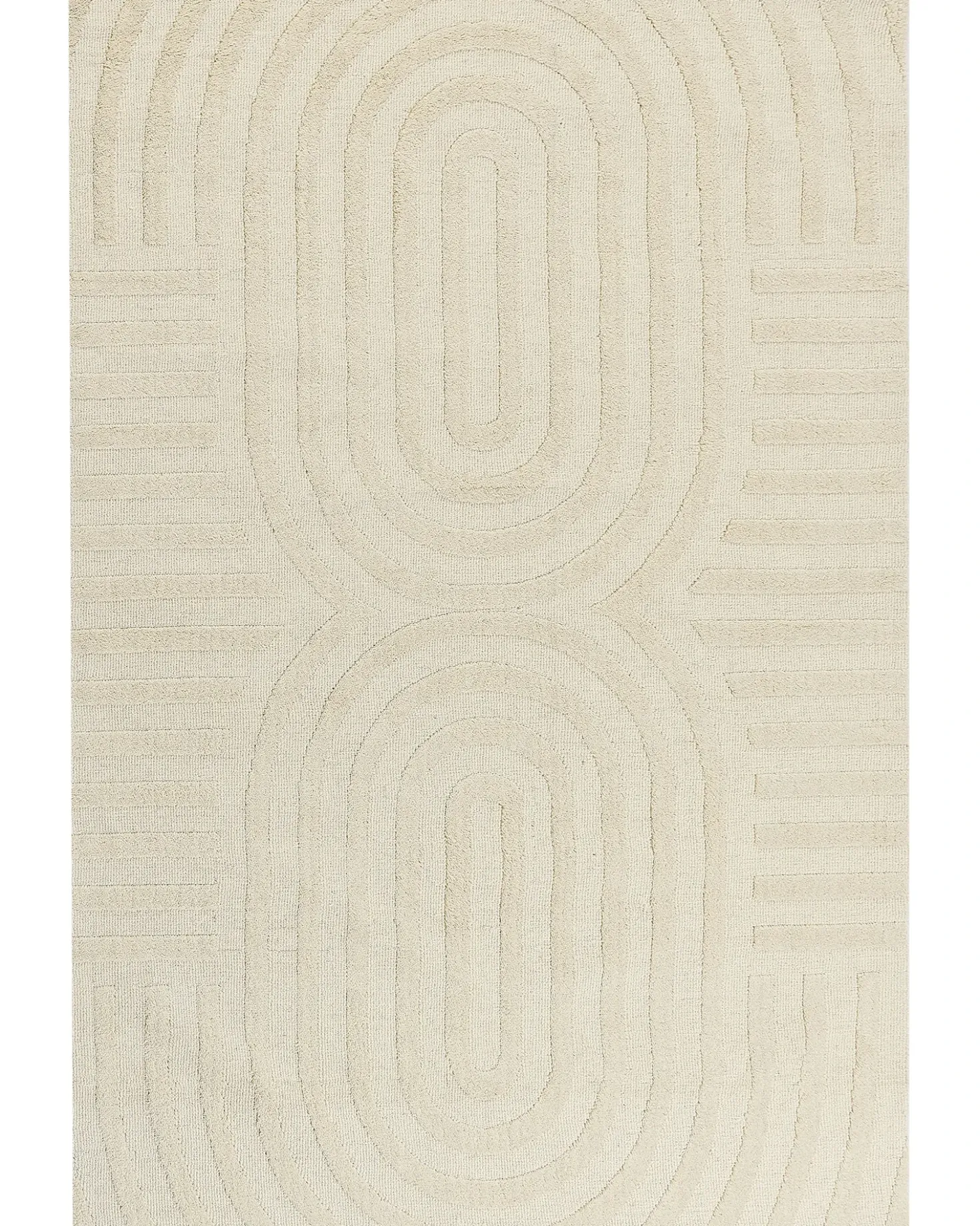 Gulvtæppe MASTUNG Beige 200 x 300 cm Uld