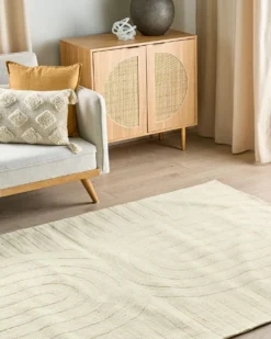 Gulvtæppe MASTUNG Beige 200 x 300 cm Uld