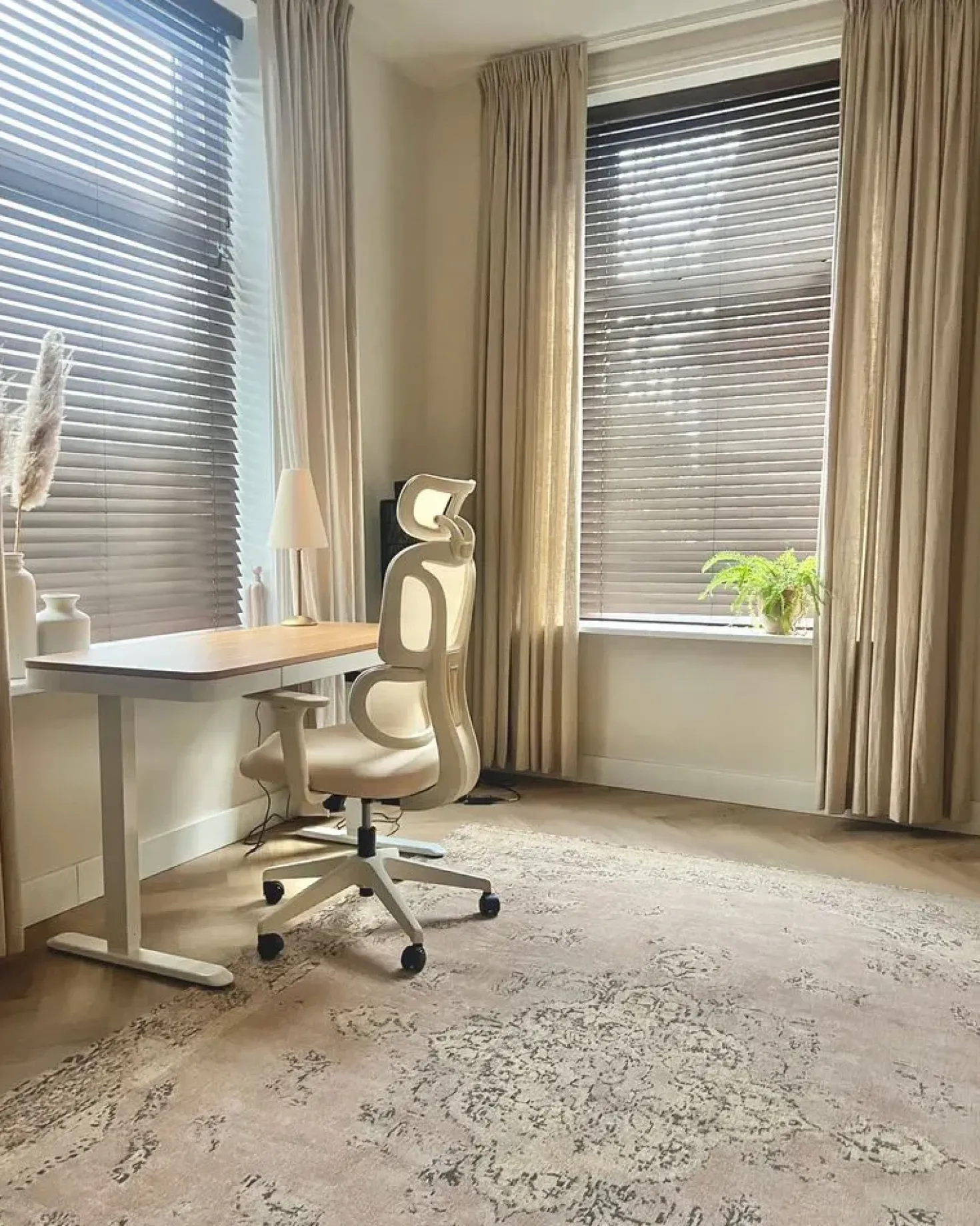 Gulvtæppe MATARIM Beige 200 x 300 cm Bomuld