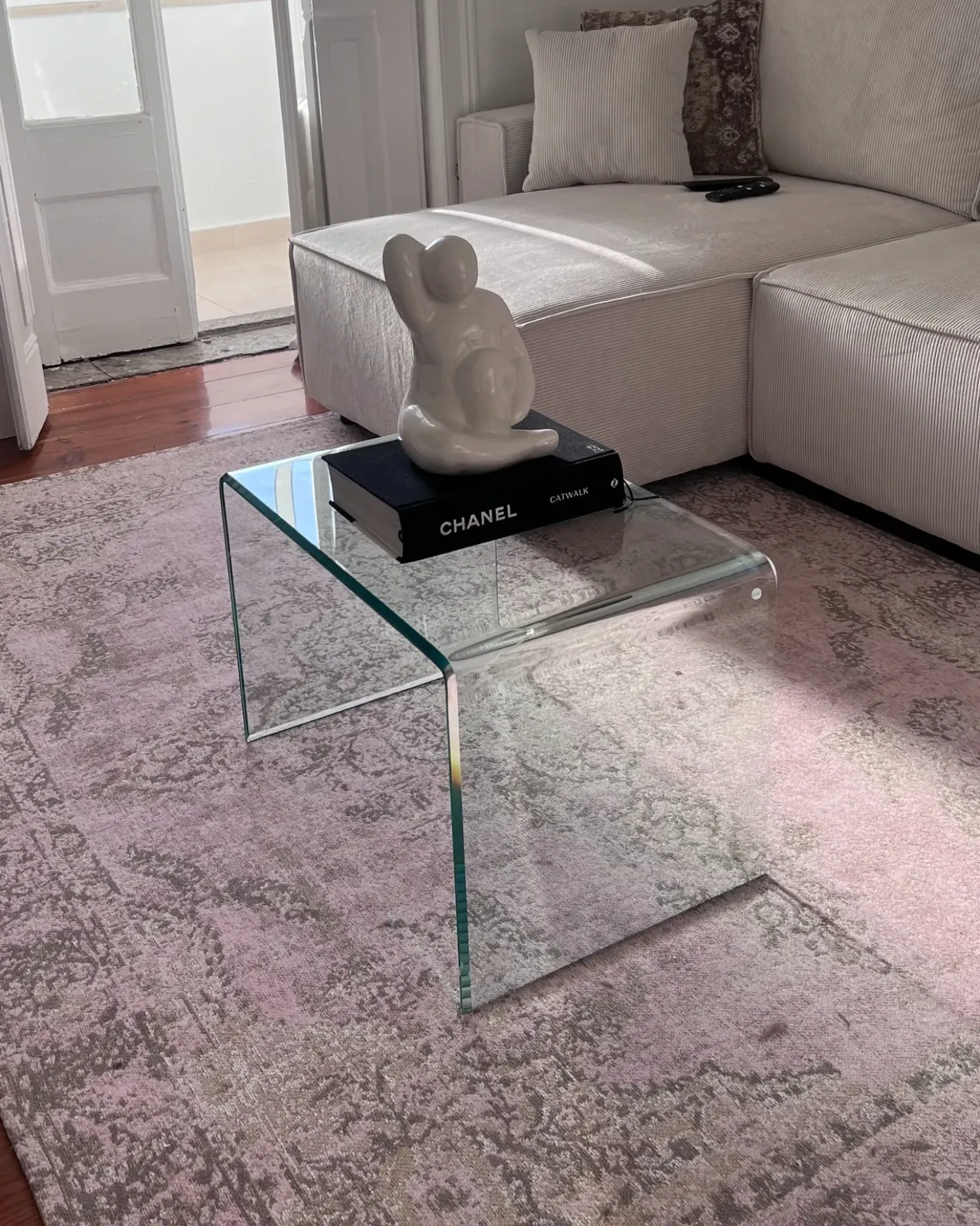 Gulvtæppe MATARIM Lyserød 160 x 230 cm Bomuld