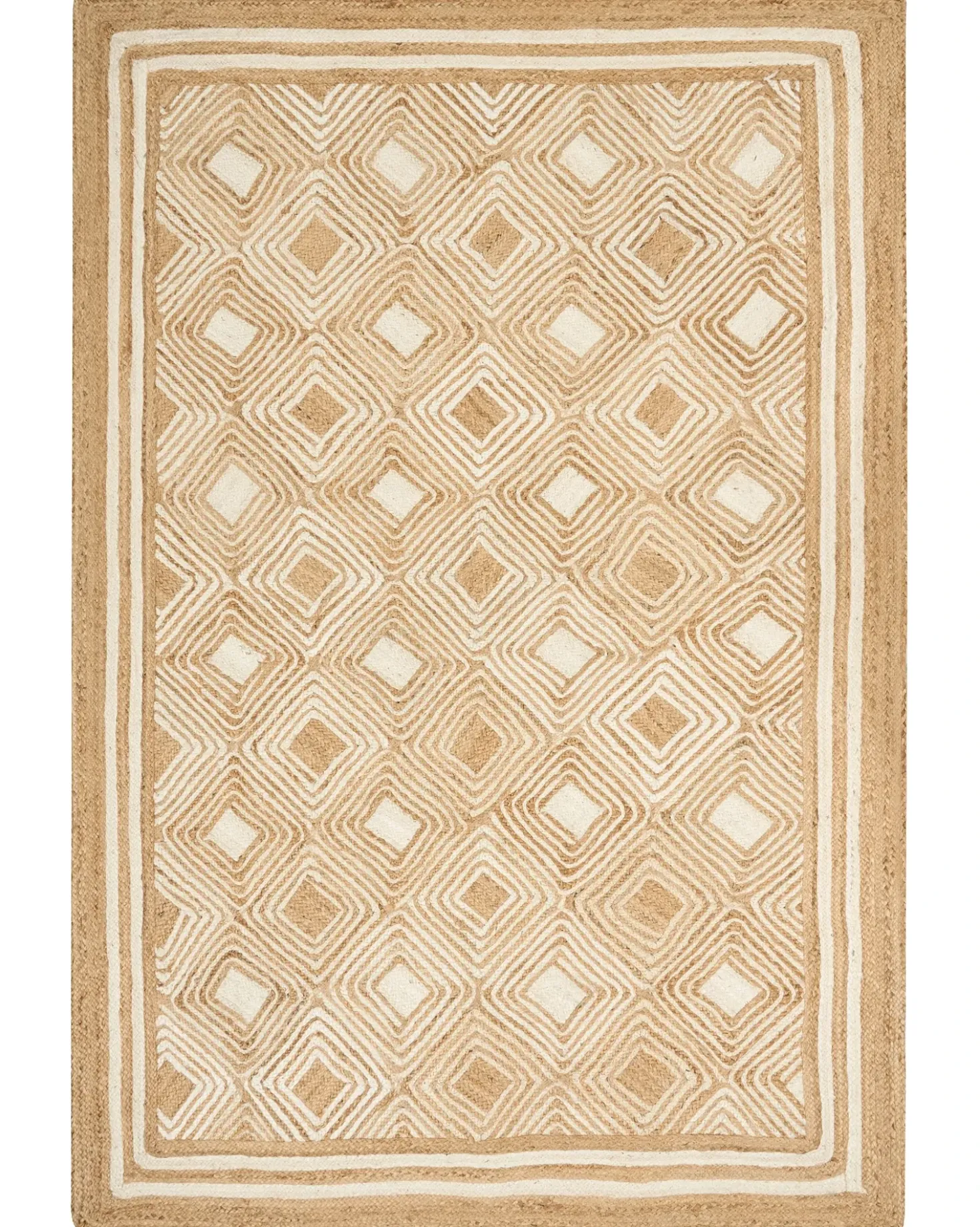 Gulvtæppe MENGEN Beige 200 x 300 cm Jute
