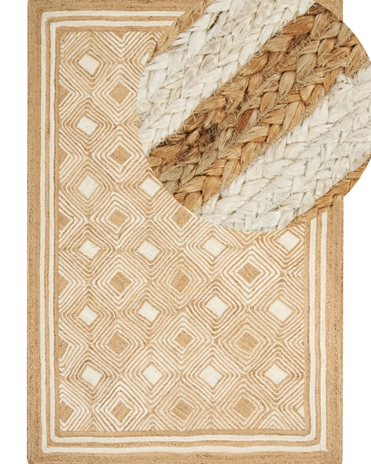 Gulvtæppe MENGEN Beige 200 x 300 cm Jute