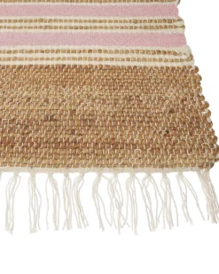 Gulvtæppe MIRZA Pastellrosa 160 x 230 cm Jute
