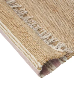 Gulvtæppe MIRZA Pastellrosa 160 x 230 cm Jute