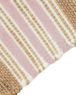 Gulvtæppe MIRZA Pastellrosa 160 x 230 cm Jute
