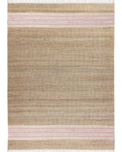 Gulvtæppe MIRZA Pastellrosa 160 x 230 cm Jute